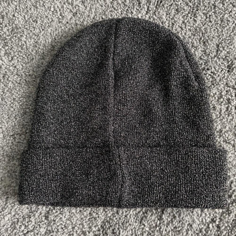 Black Sparkly Skull Cap